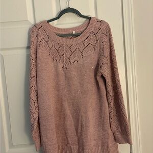 Maurices Dusty Pink Knit Sweater
